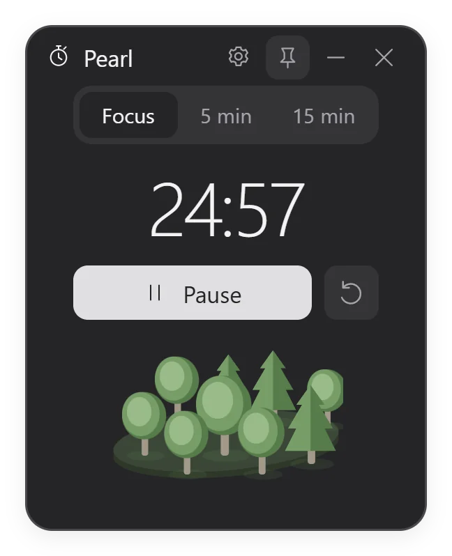 Pearl counting down, 24:57 left